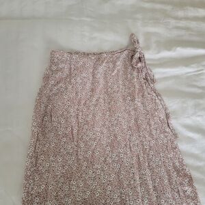 Neutral wrap skirt, M